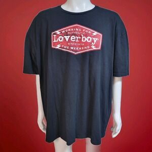 Second Sun Working For The‎ Weekend Tshirt 3XL Black With Red And White Graphic